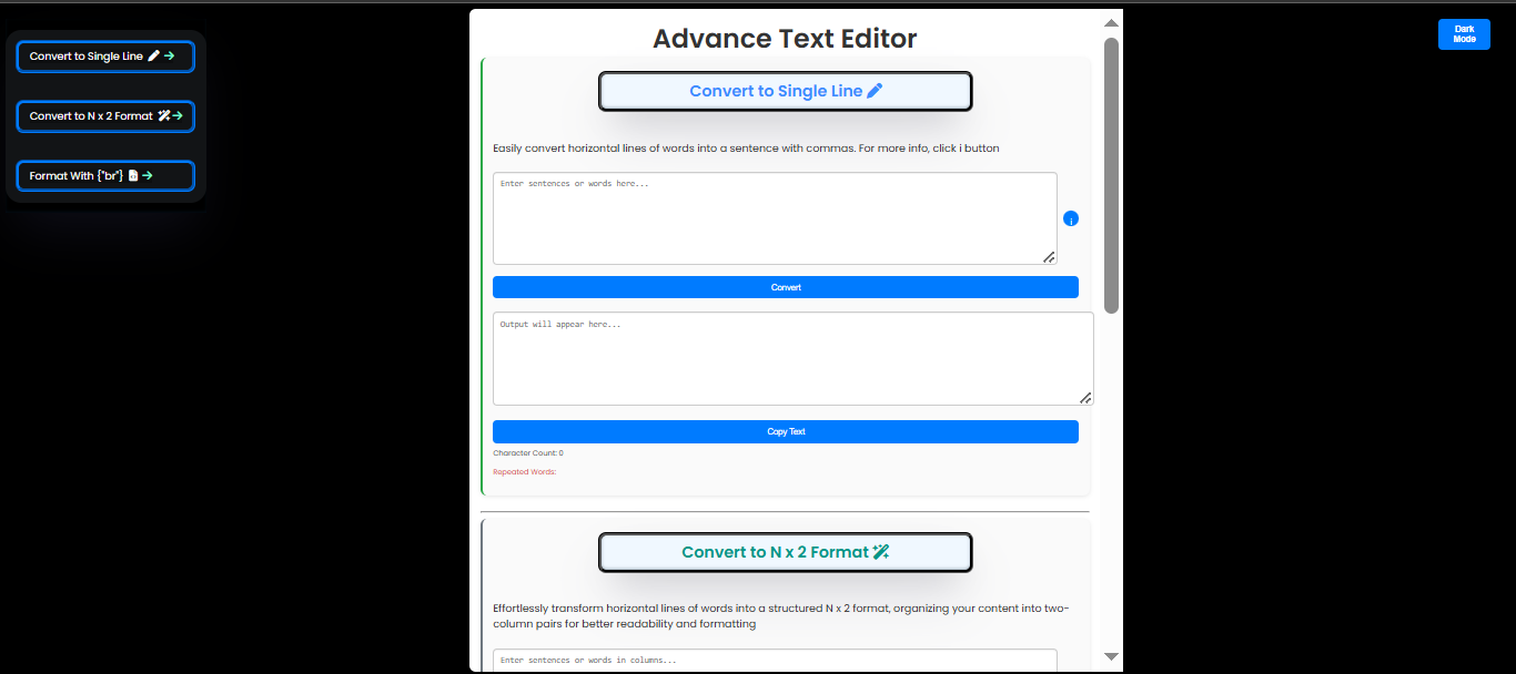 Advanced Text Editor